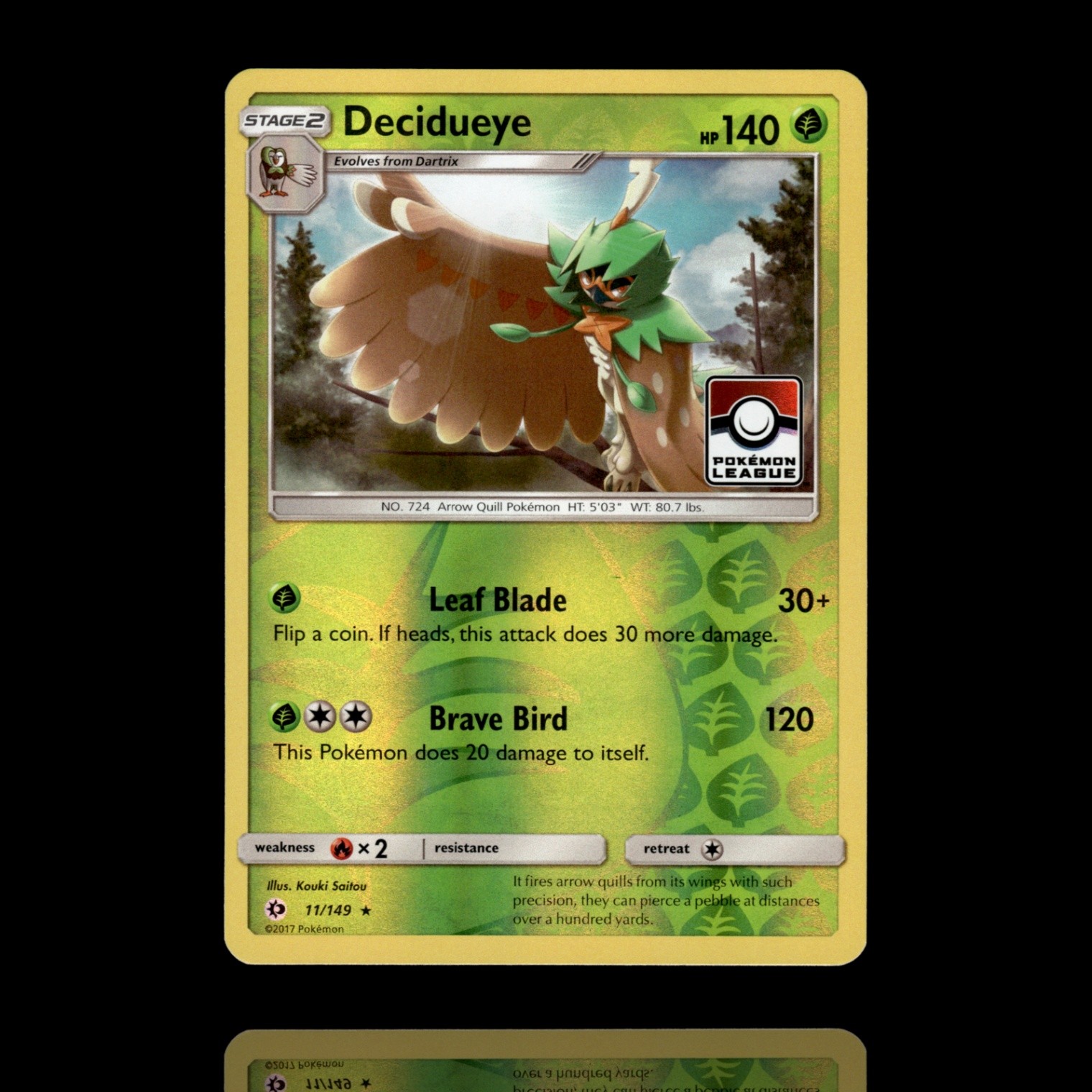 ▸ Decidueye – 11/149 (Pokemon League) | Promo | 011/149 | NM