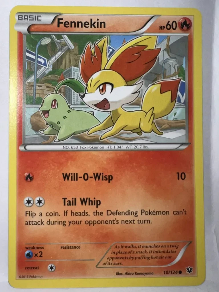 Fennekin 10/124 XY Fates Collide Common Pokemon TCG