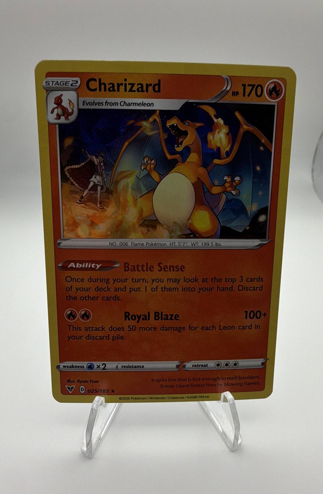 Charizard – (Cracked Ice Holo) 025/185 Deck Exclusives Holo