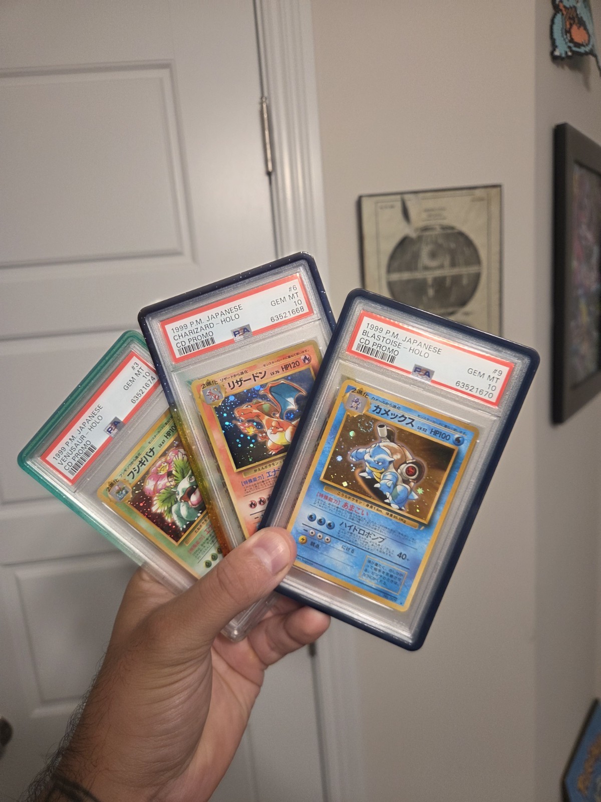 PSA 10 CD PROMO CHARIZARD & BLASTOISE & VENUSAUR