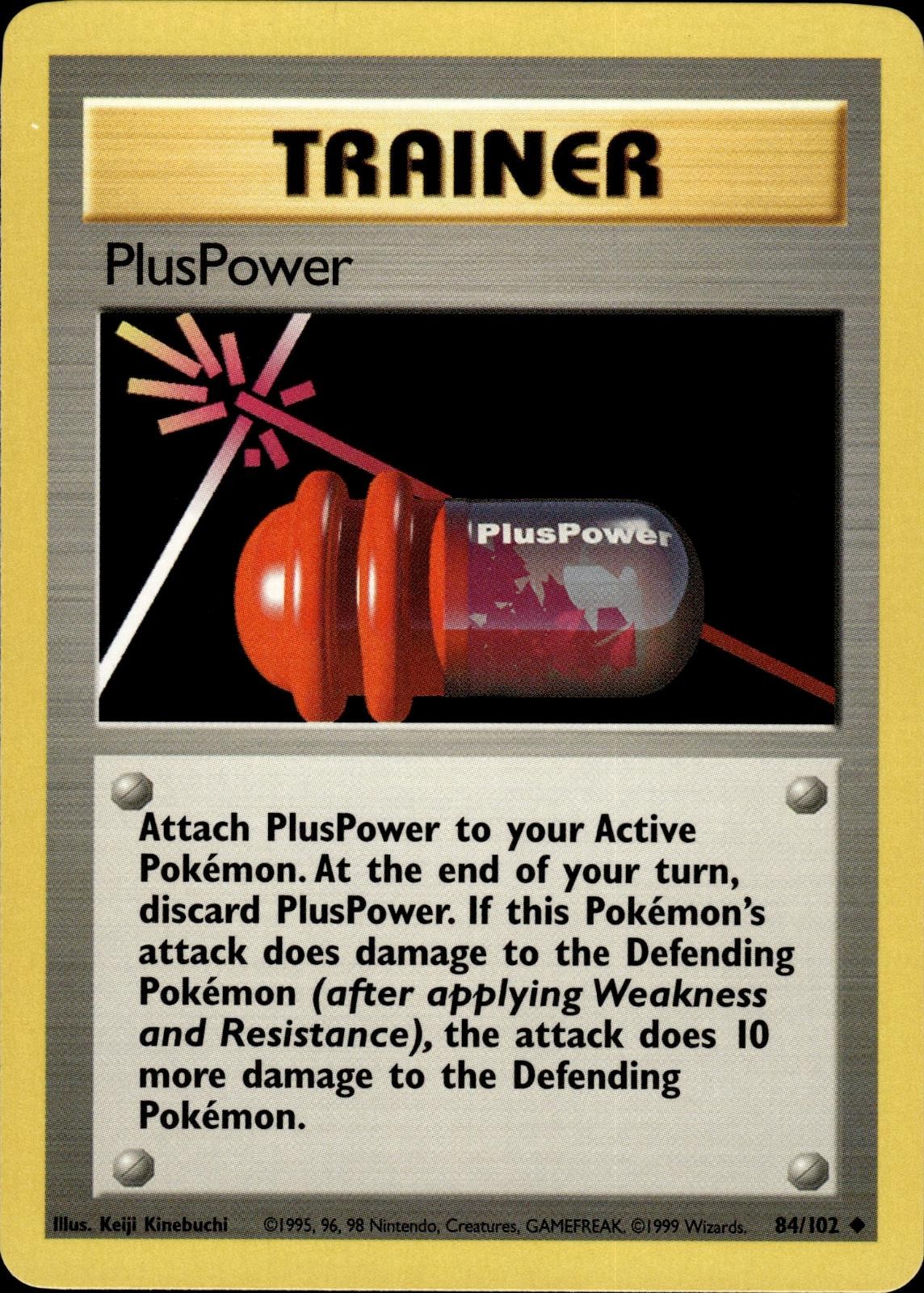 Pokemon Base Set Uncommon PlusPower 84/102 – Near Mint (NM)