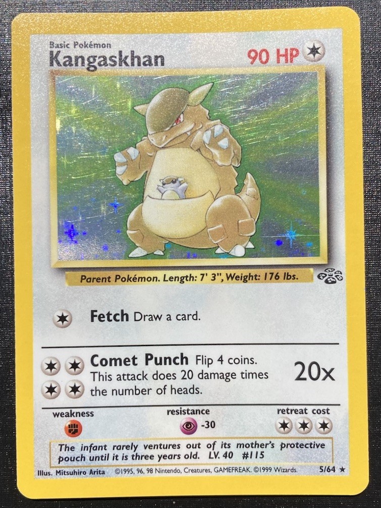 Kangaskhan 5/64 Pokémon Jungle Unlimited Holo Rare TCG LP