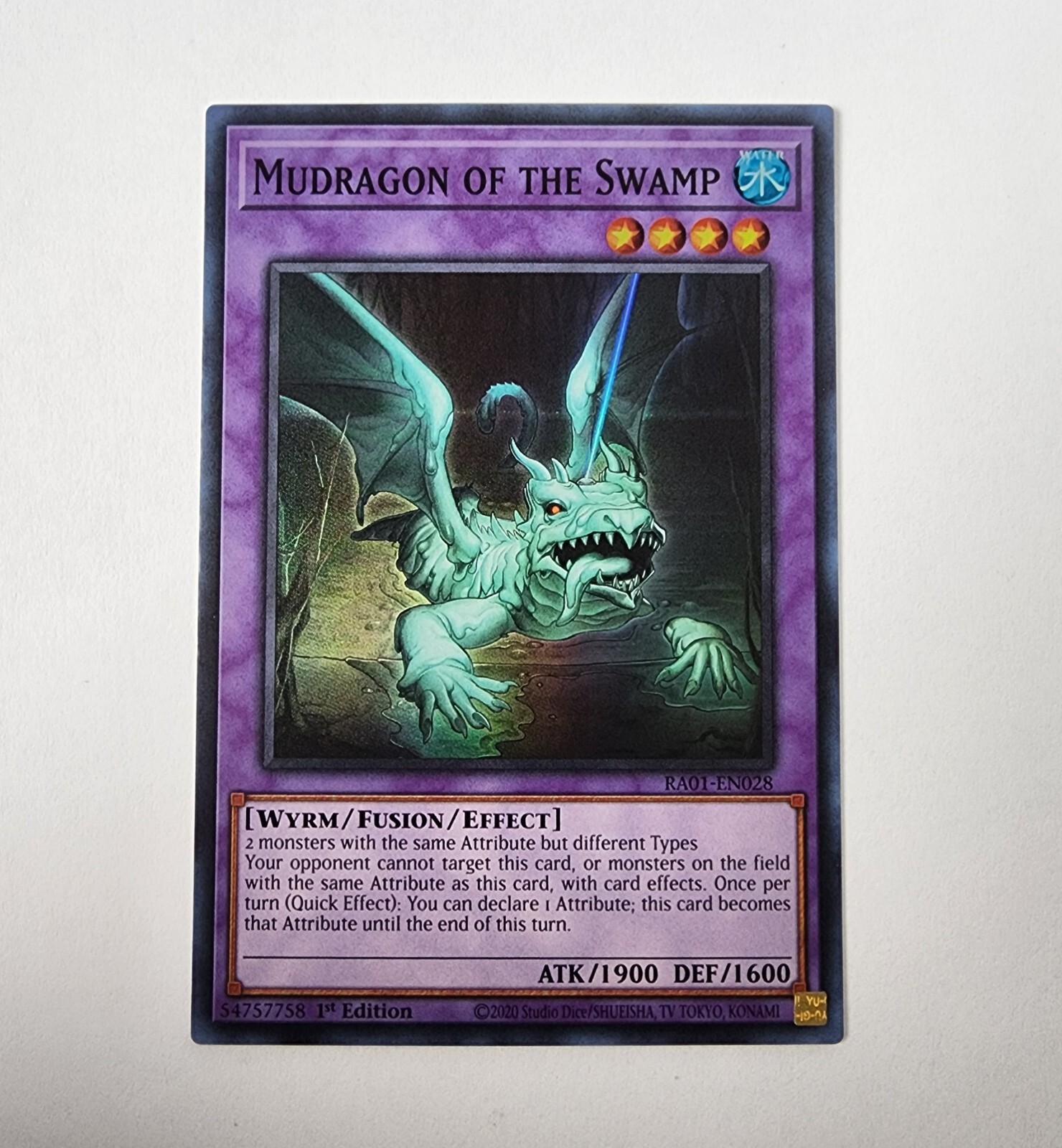 Mudragon of the Swamp – Super Rare – RA01-EN028 – NM – 1st ed – Yugioh TCG