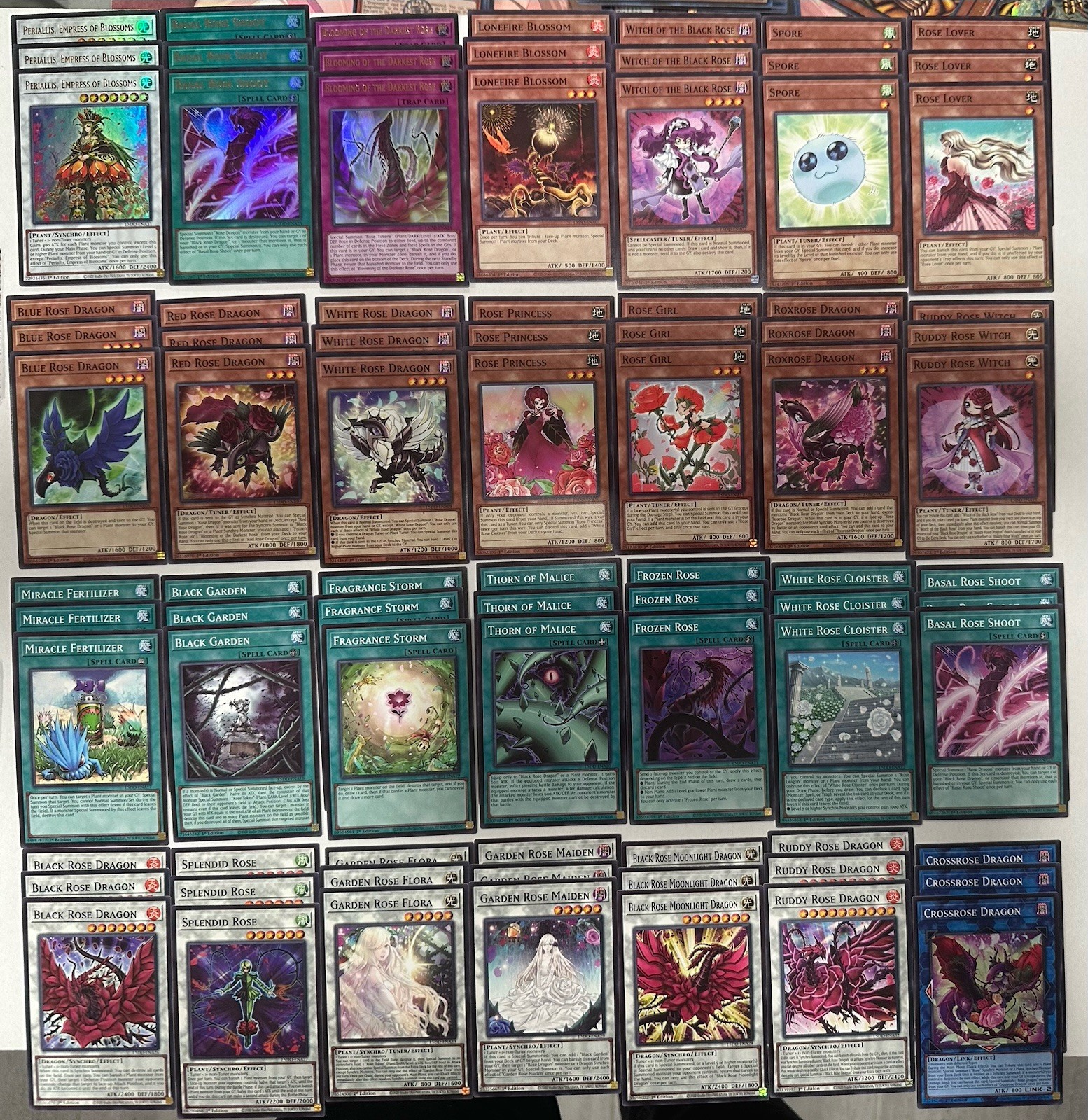 Yugioh Akiza Plant Rose Dragon Deck Core Legendary 5ds Deck L5DD 84 Cards
