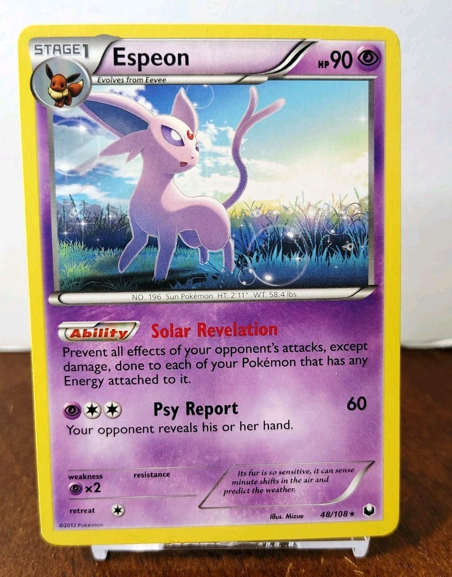 POKEMON ESPEON 48/108 RARE DARK EXPLORERS LP-NM