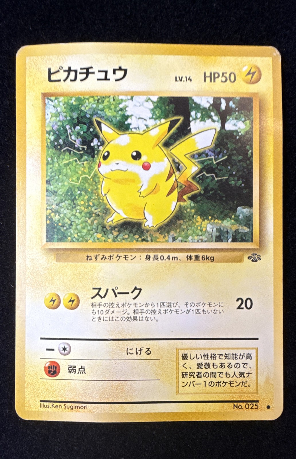 Pikachu – Jungle – #025 – Japanese Pokemon TCG – MP