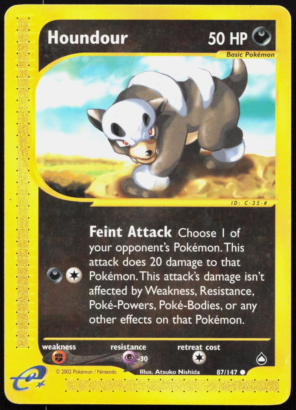 HOUNDOUR 87 COMMON AQUAPOLIS POKEMON LP