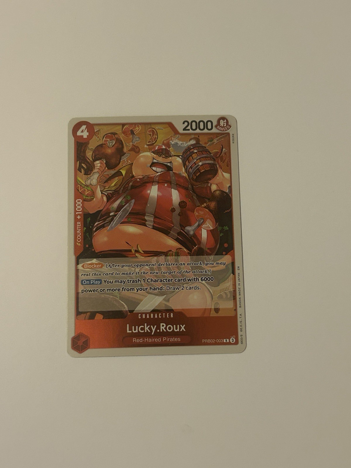 Lucky.Roux PRB02-003 R The Best 2 – ONE PIECE TCG ENGLISH NM Lucky Roux