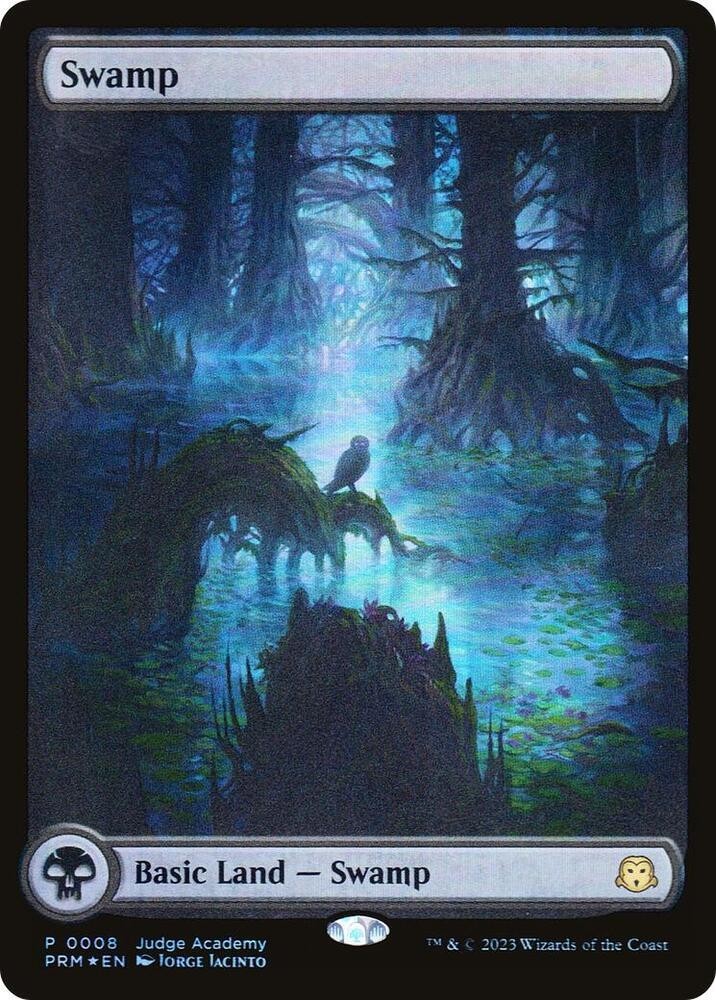 ***Foil Swamp Full Art (0008) Judge Promo* MTG Promo