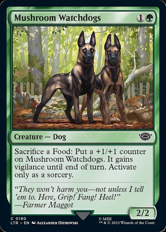 MTG Mushroom Watchdogs (180/479) The Lord of the Rings Tales of Middle-earth NM
