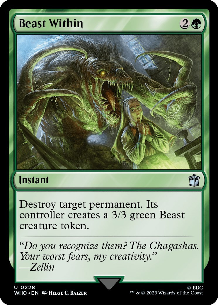 Beast Within (228) ( NM) Universes Beyond: Doctor Who MTG WHO