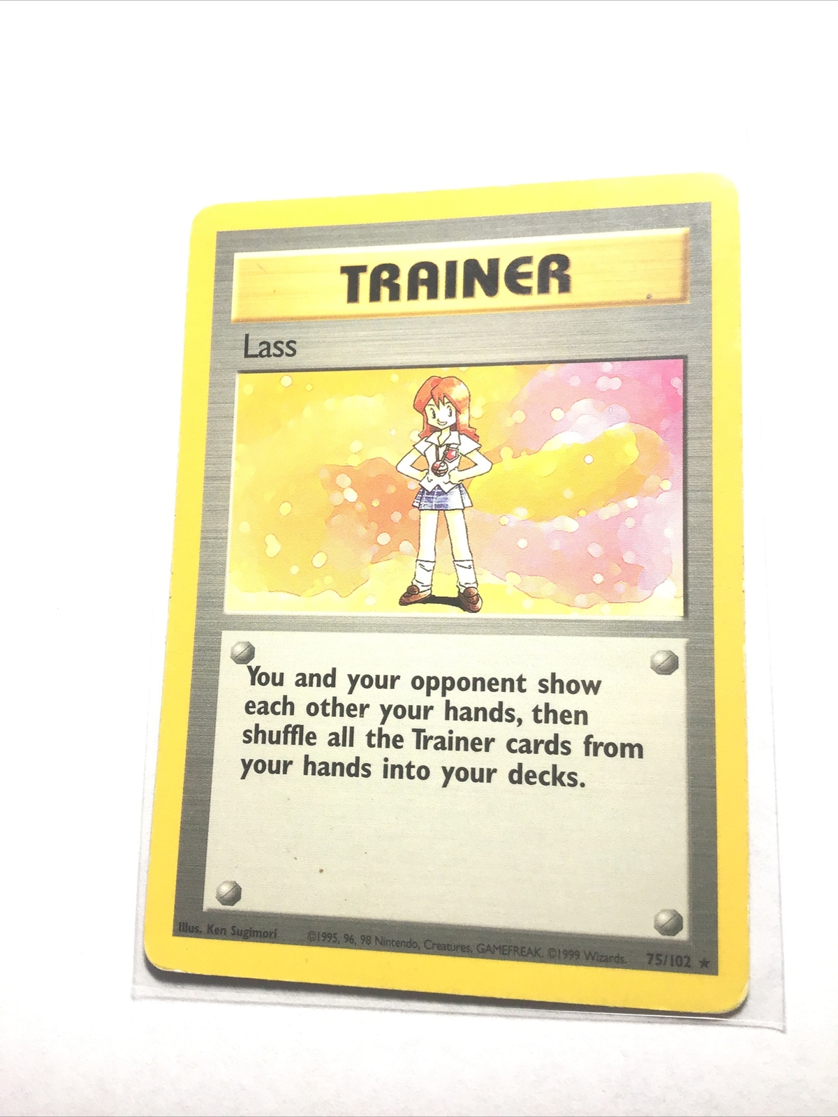 LASS – 75/102 – Base Set – Pokemon Card – HP