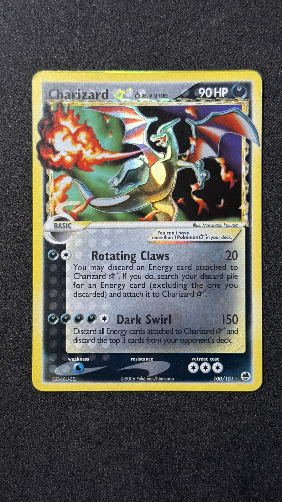 Charizard Gold Star (Delta Species) 100/101 Dragon Frontiers Holo – GRAIL!!