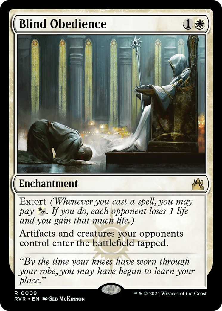 Blind Obedience Ravnica Remastered NM Enchantment Rare MAGIC MTG CARD ABUGames