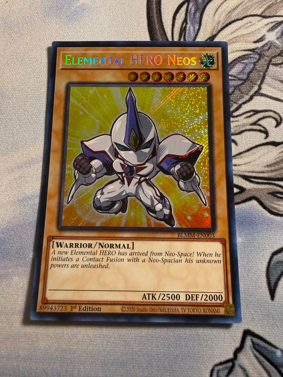 *** ELEMENTAL HERO NEOS *** 1ST EDITION SECRET RARE (CHIBI) BLMM-EN003 YUGIOH!