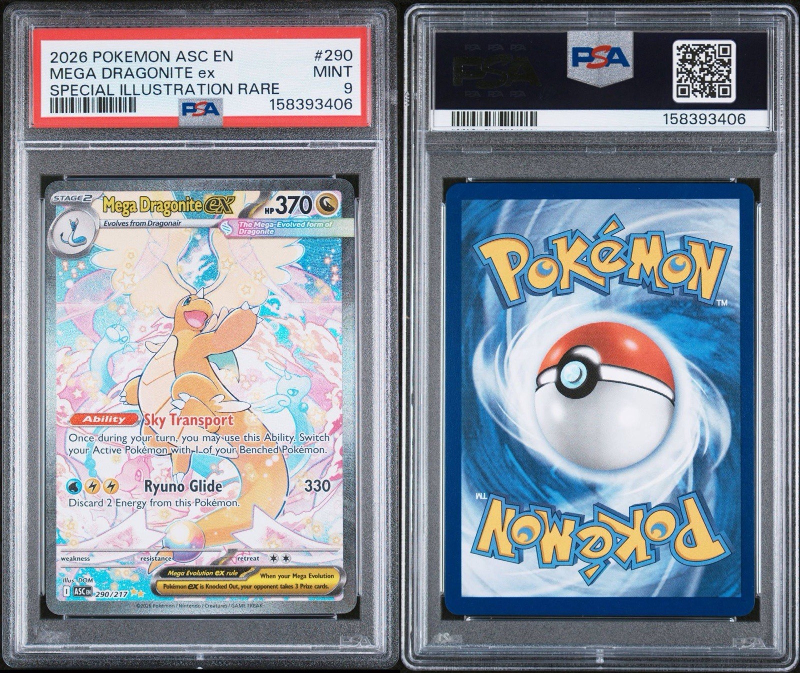 Mega Dragonite ex 290/217 Me: Ascended Heroes Holo