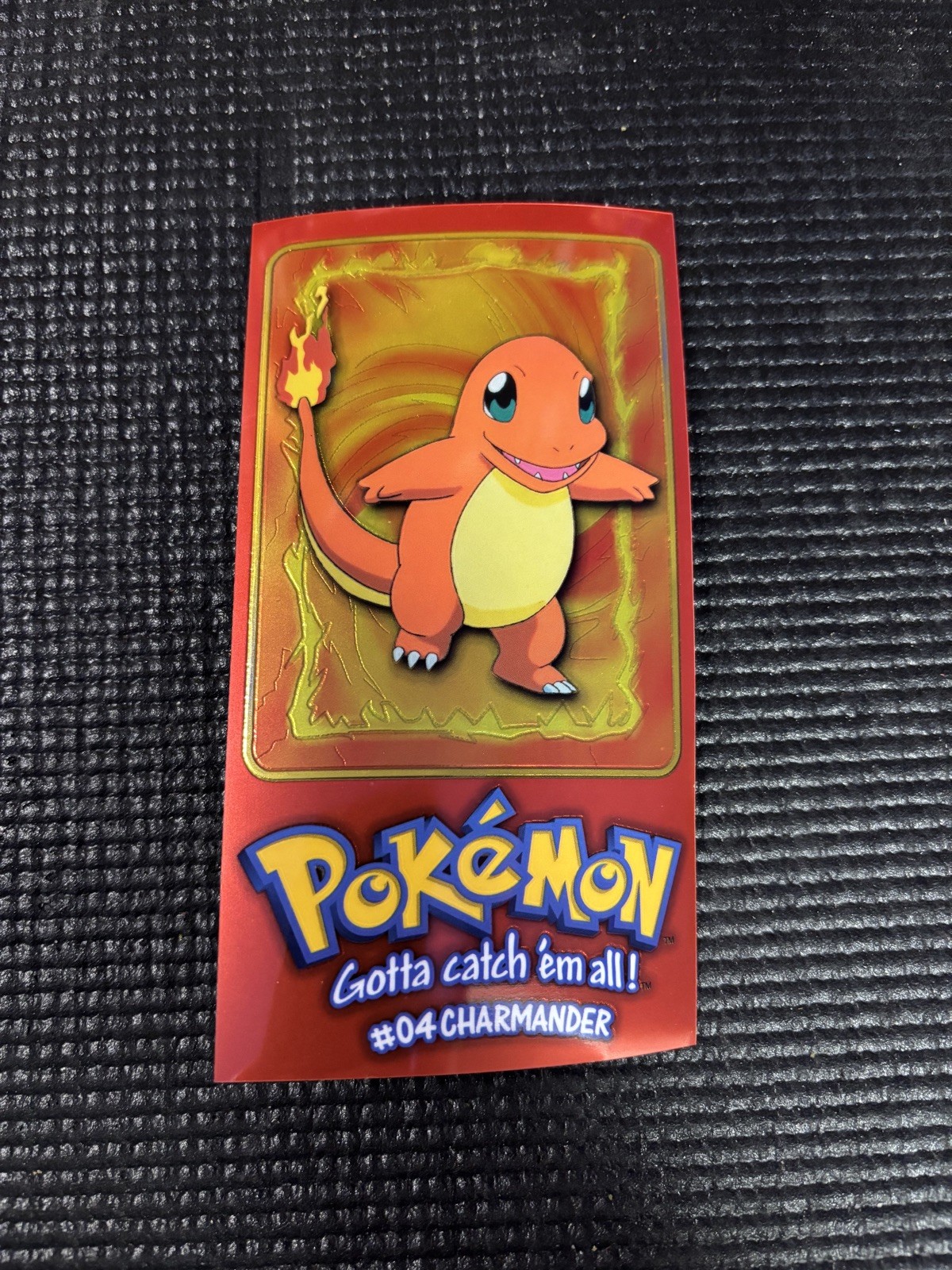 Charmander #4 of 5 Box Topper – [1999 Pokémon Topps Series 1]
