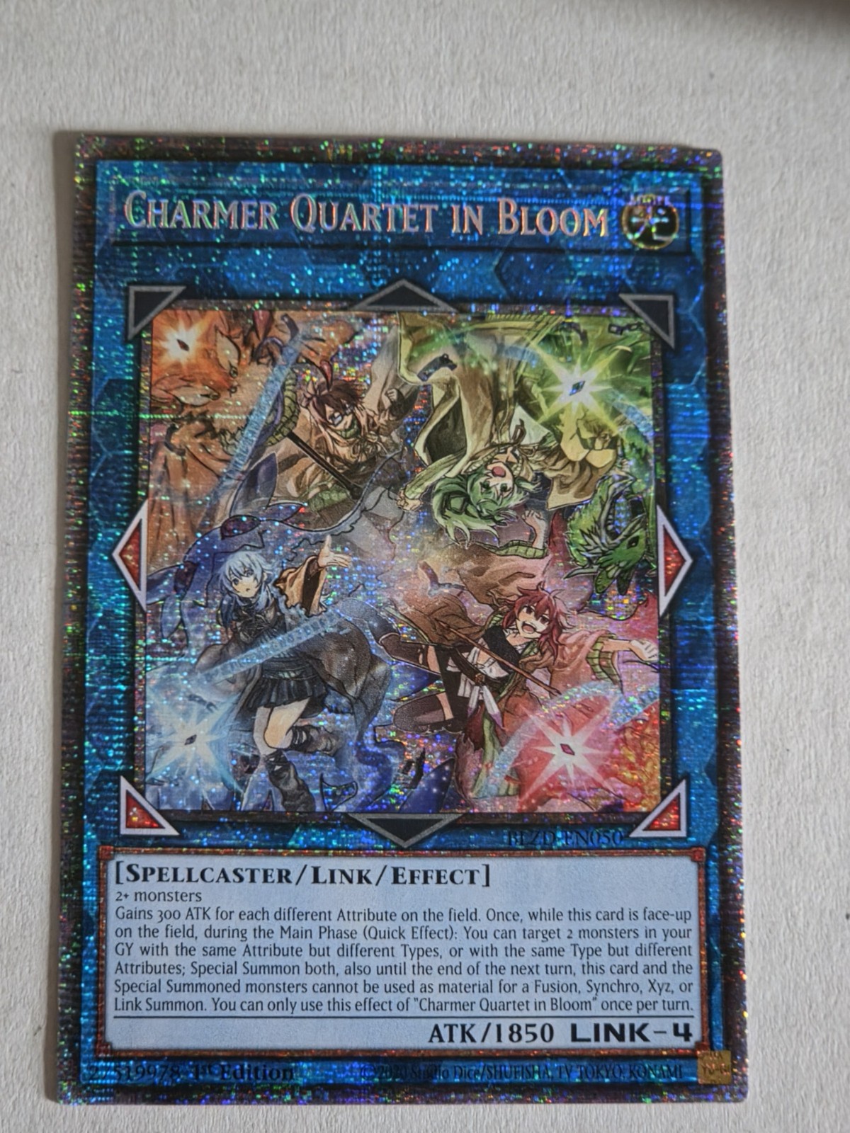 Charmer Quartet in Bloom (Starlight Rare) BLZD-EN050 Blazing Dominion NM Yugioh