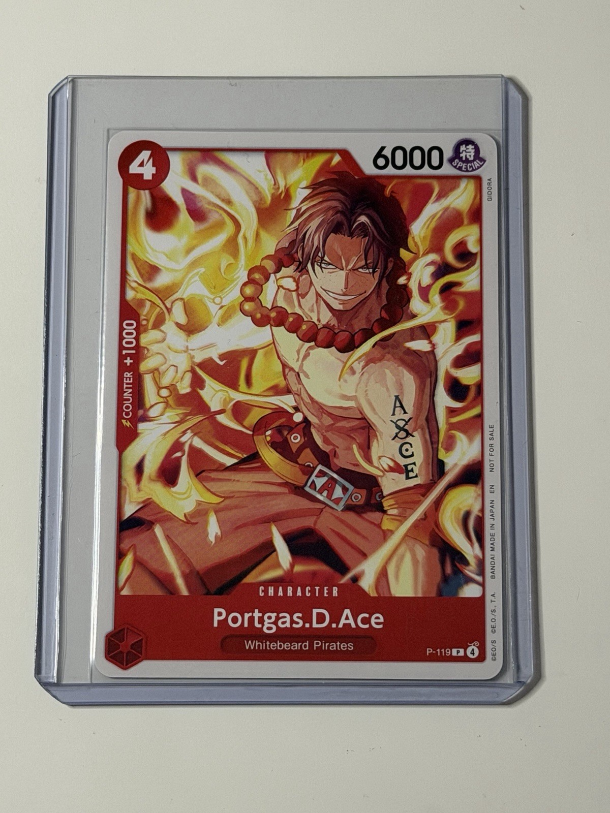 Portgas D. Ace P-119 Pirate Party Promo English One Piece
