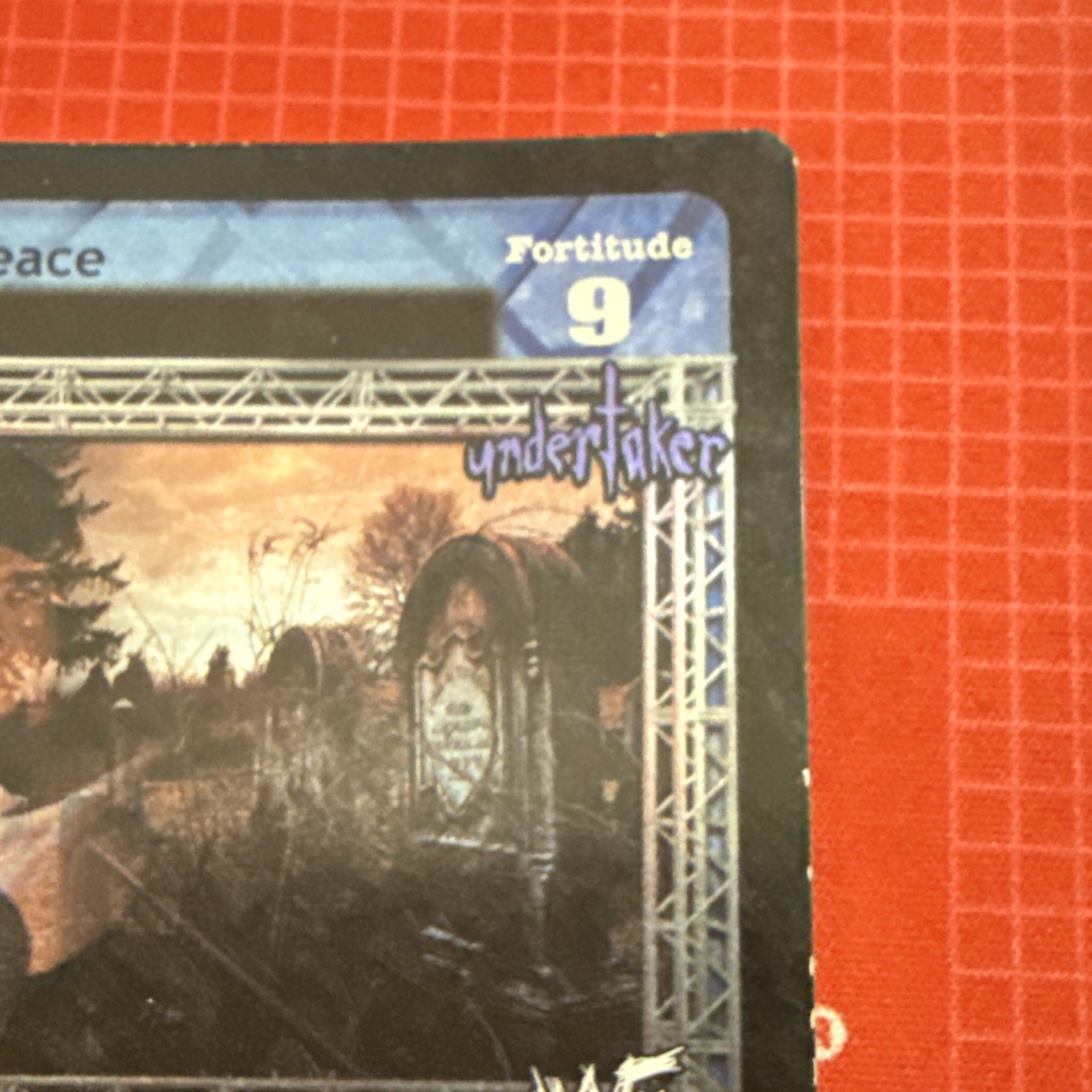 WWE Raw Deal CCG Rest In Peace The Undertaker Action Unique Foil ENG 2001