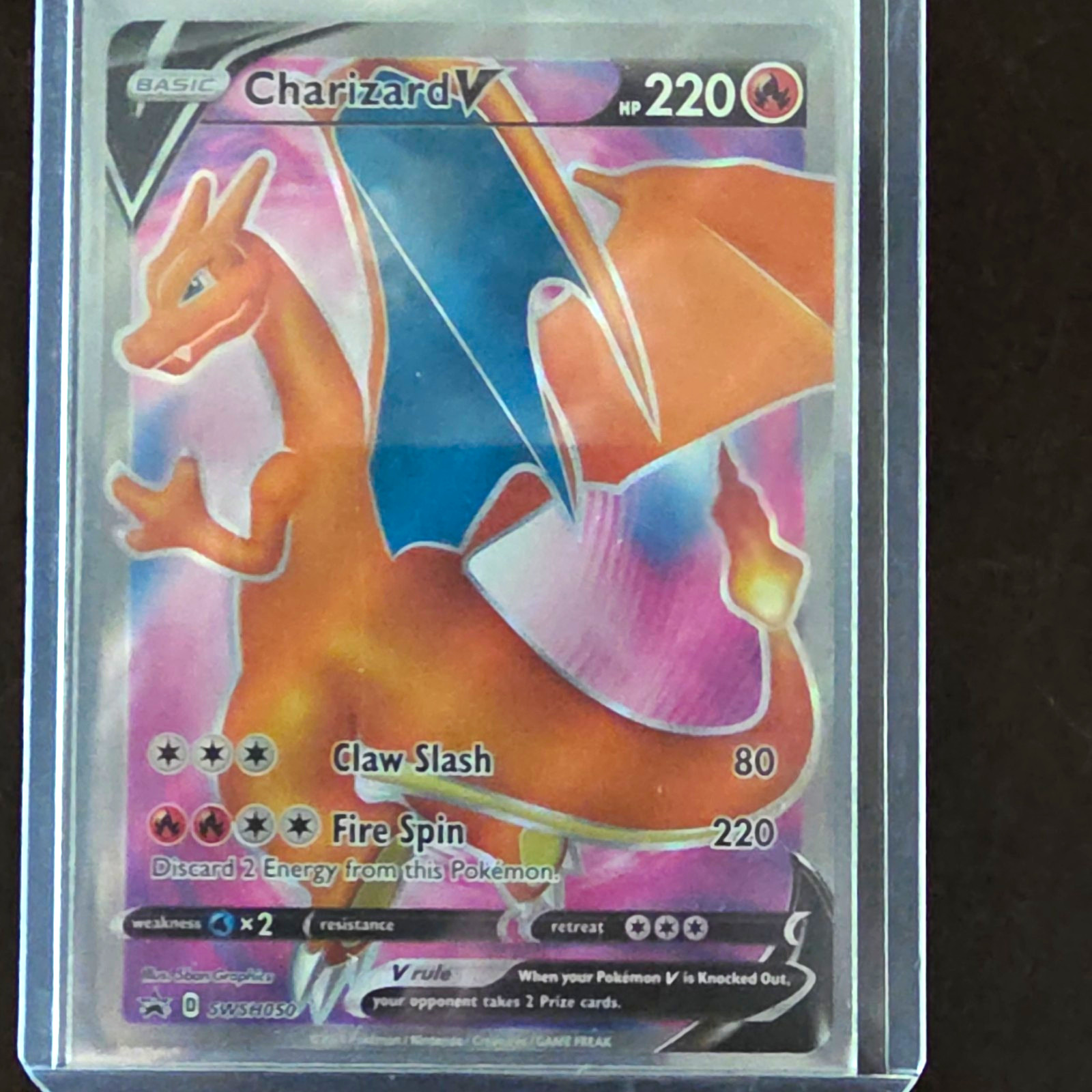 Charizard V SWSH050 SWSH Promo Holo Promo EN Basic 220 HP Pokemon TCG