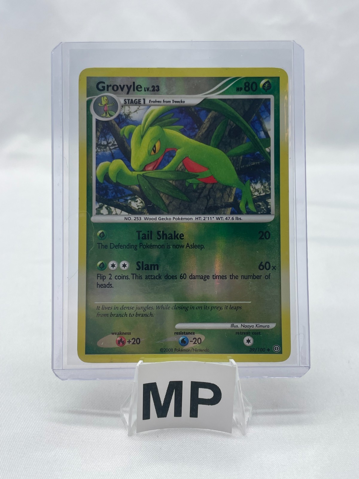 Grovyle Reverse Holo Stormfront 39/100 MP Pokémon TCG