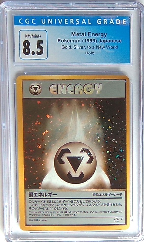 Metal Energy Holo ~ Gold Silver to a New World ~ Japanese ~ CGC 8.5 ~ 1999