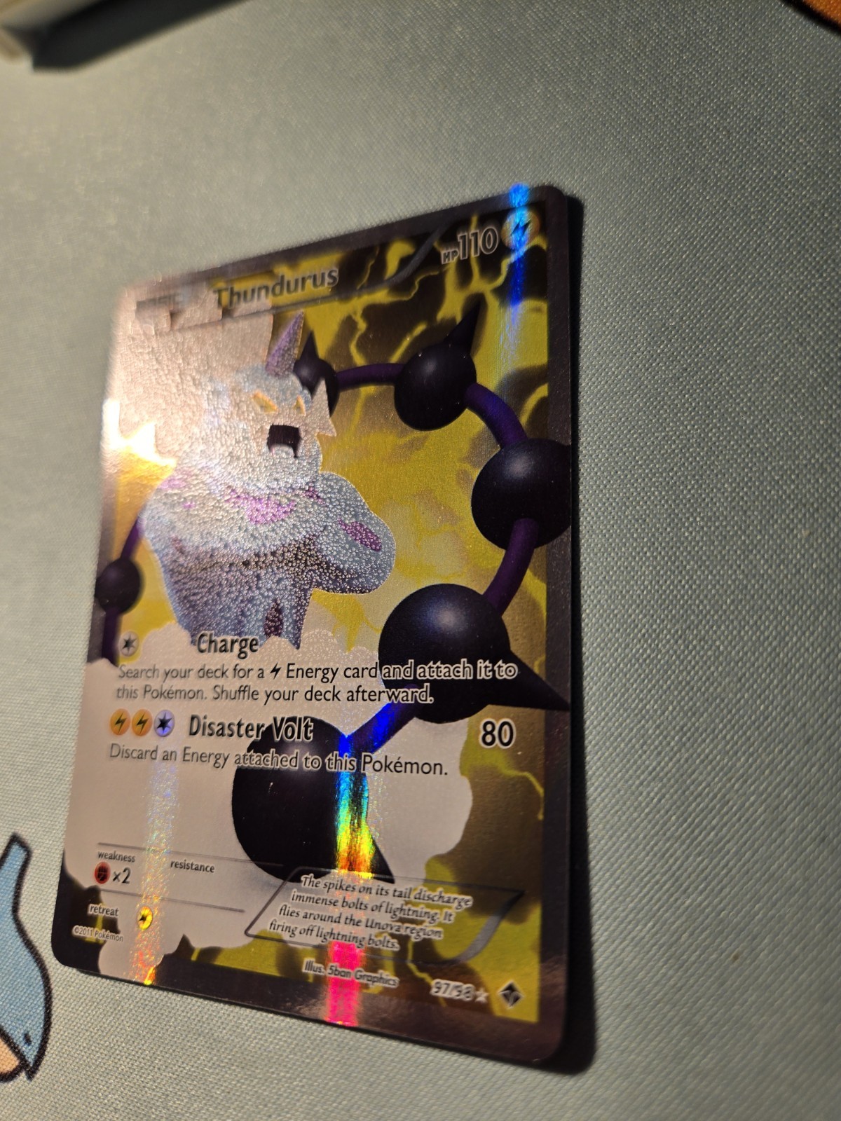 [VLP] Thundurus 97/98 Rare Ultra Emerging Powers Pokemon TCG Card