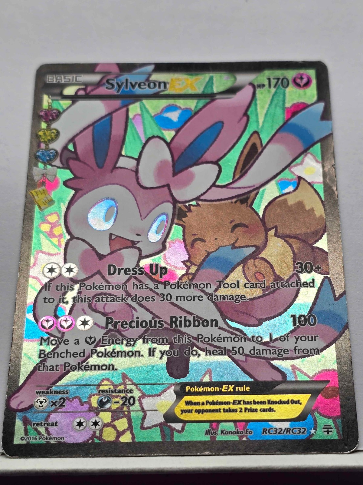 Pokemon Generations Radiant RC32/RC32 – Sylveon EX (Full Art) – Ultra Rare – HP