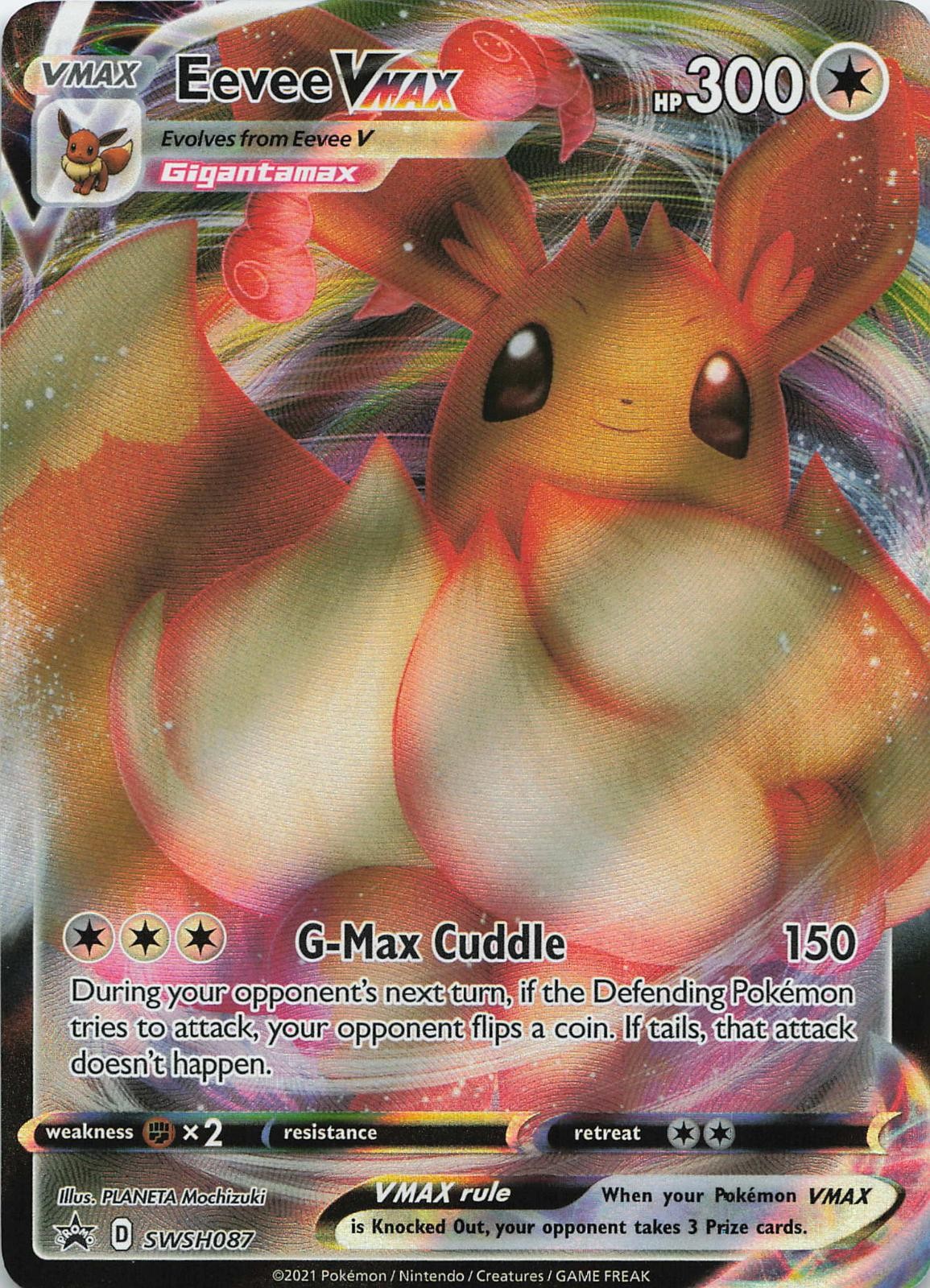 Eevee VMAX SWSH087 Holo Promo Sword & Shield Promo Pokemon Lightly Played