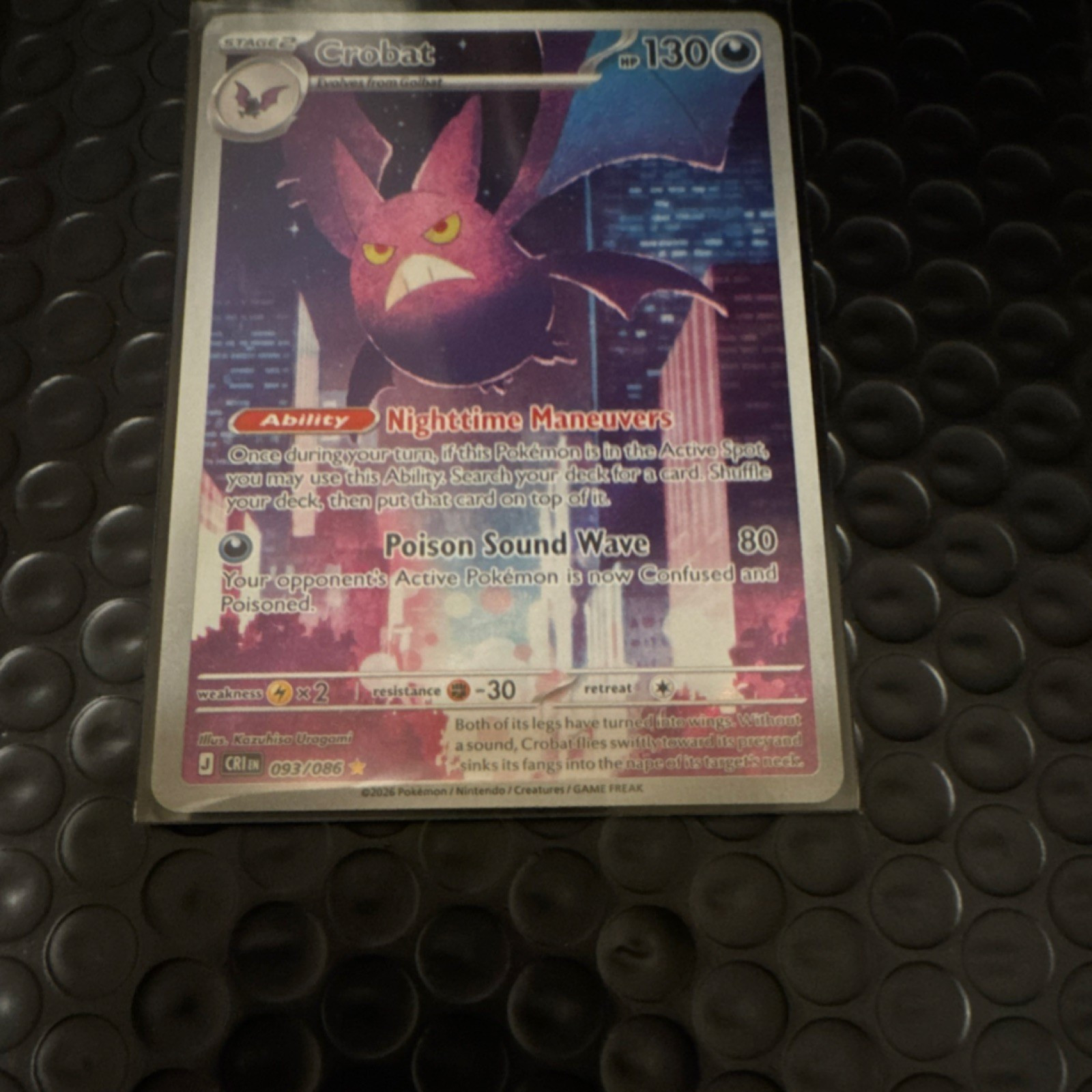 Nintendo Crobat 093/198 IR CHAOS RISING