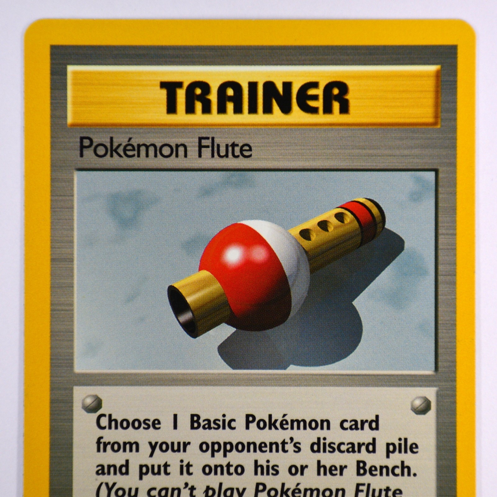 1999 Pokémon Card – Pokémon Flute #86/102 – Unplayed / Unused