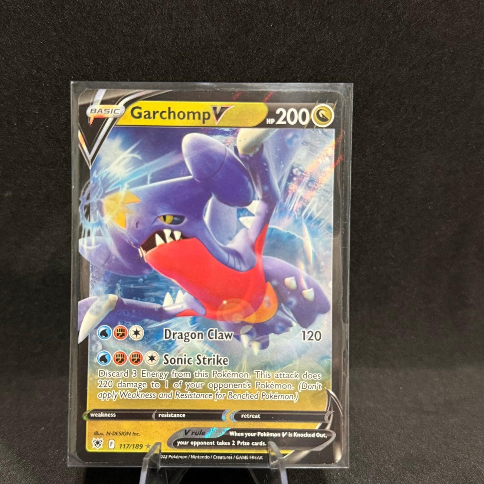 Garchomp V 117/189 Holo V Rare Astral Radiance Pokemon Near Mint