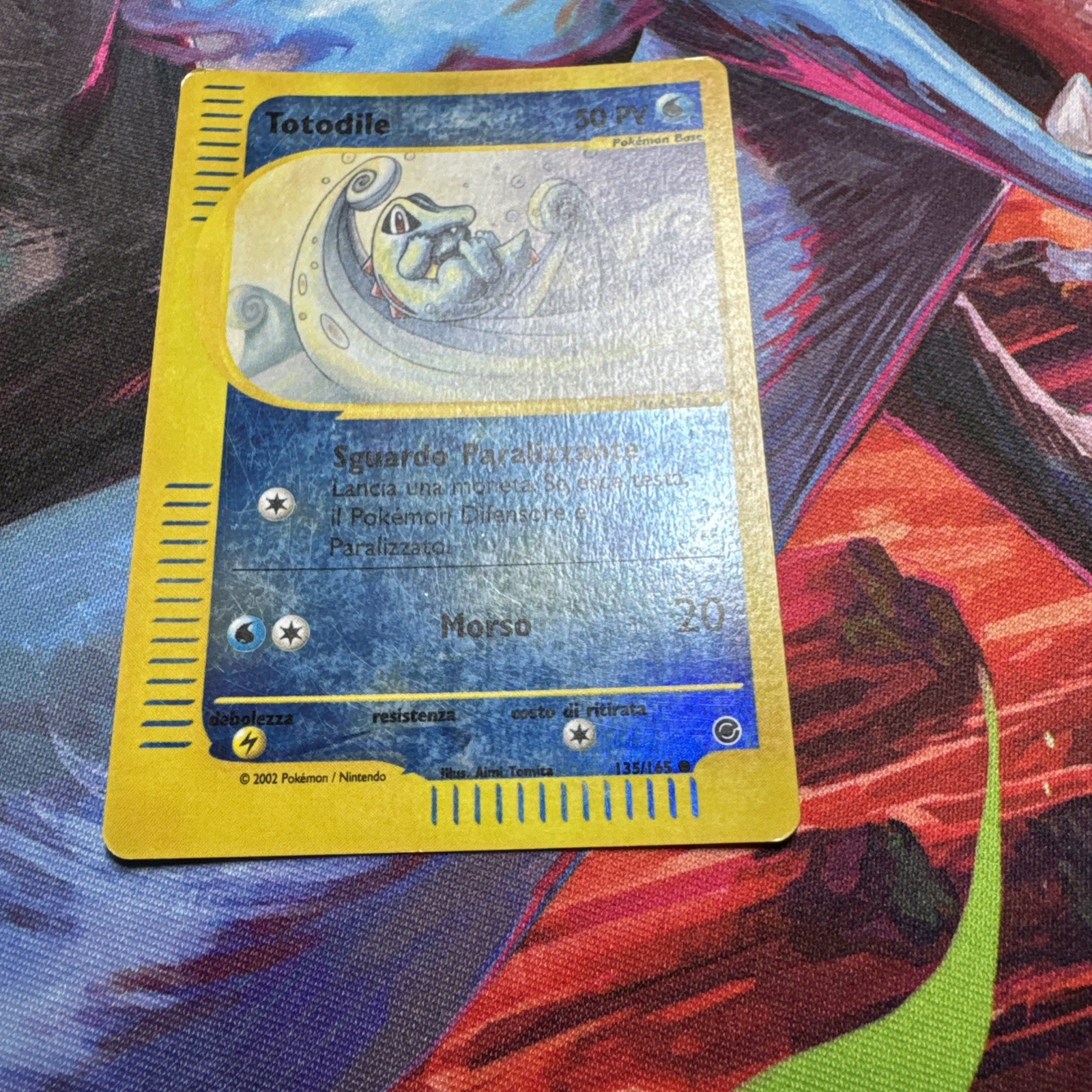 Pokemon TCG **ITALIAN**Totodile 135/165 Expedition Base Set Reverse Holo