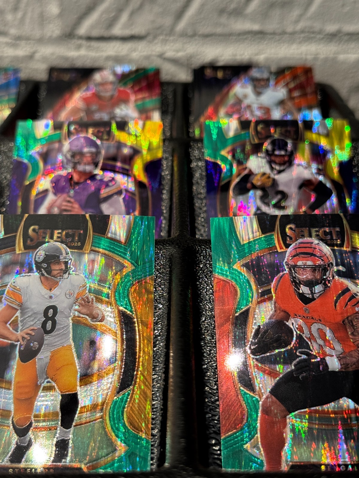 2025 Select Football Shock Prizm Parallels YOU PICK Green Yellow Red Blue