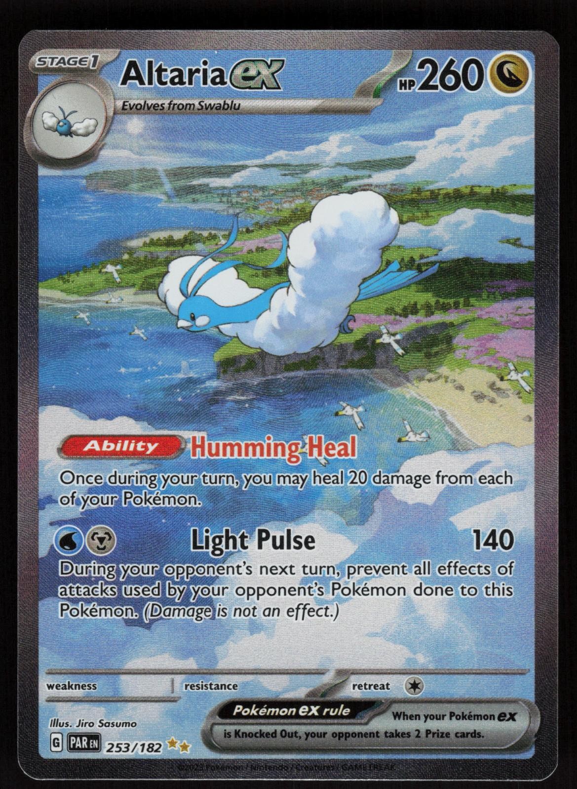 Altaria ex 253/182 Paradox Rift Holo Special Illustration Rare POKEMON
