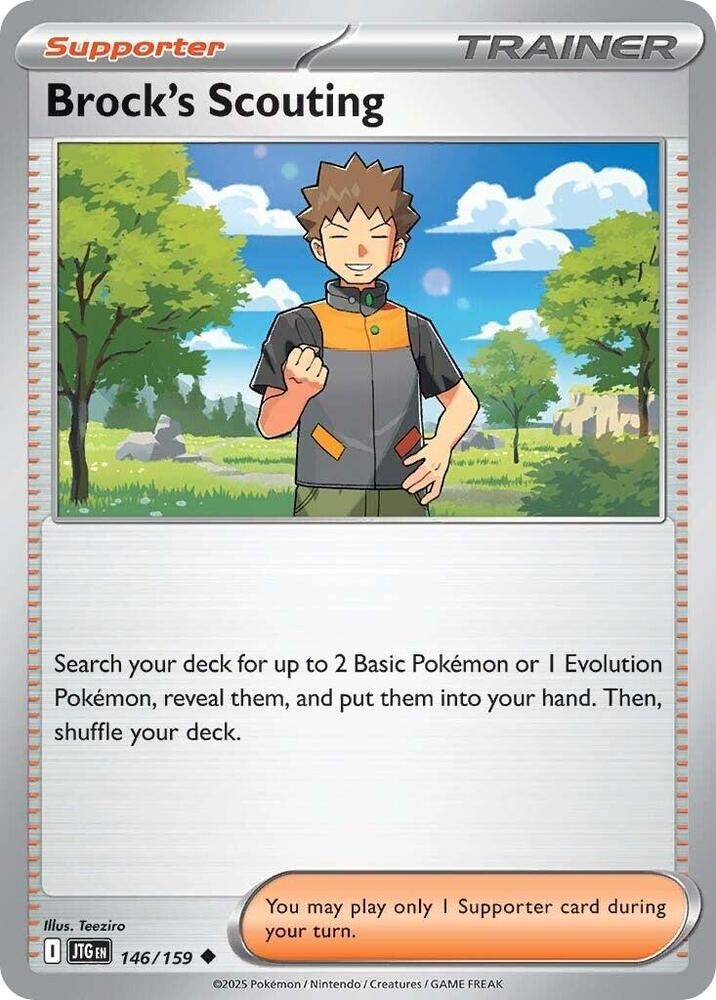 Brock’s Scouting Uncommon SV09: Journey Together 146/159 NM Teeziro 2025