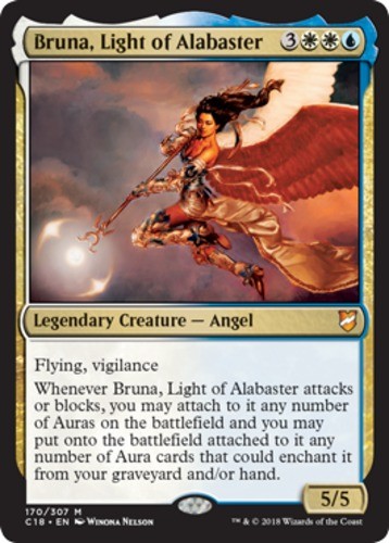 x1 Bruna, Light of Alabaster M MTG Commander 2018 M/NM, English