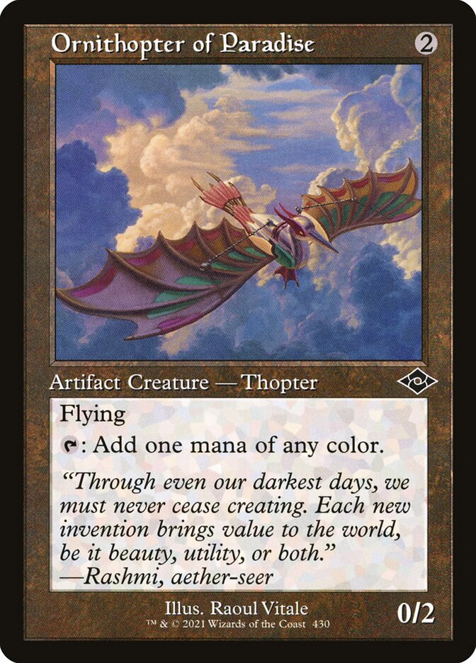 MTG Magic the Gathering Ornithopter of Paradise (430/765) Modern Horizons 2 LP