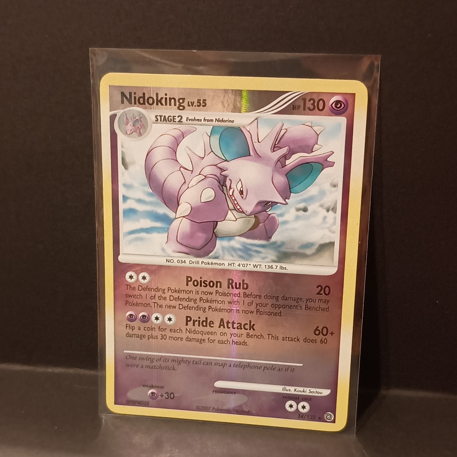 Nidoking 34/132 Secret Wonders Rare Reverse Holo English Stage 2