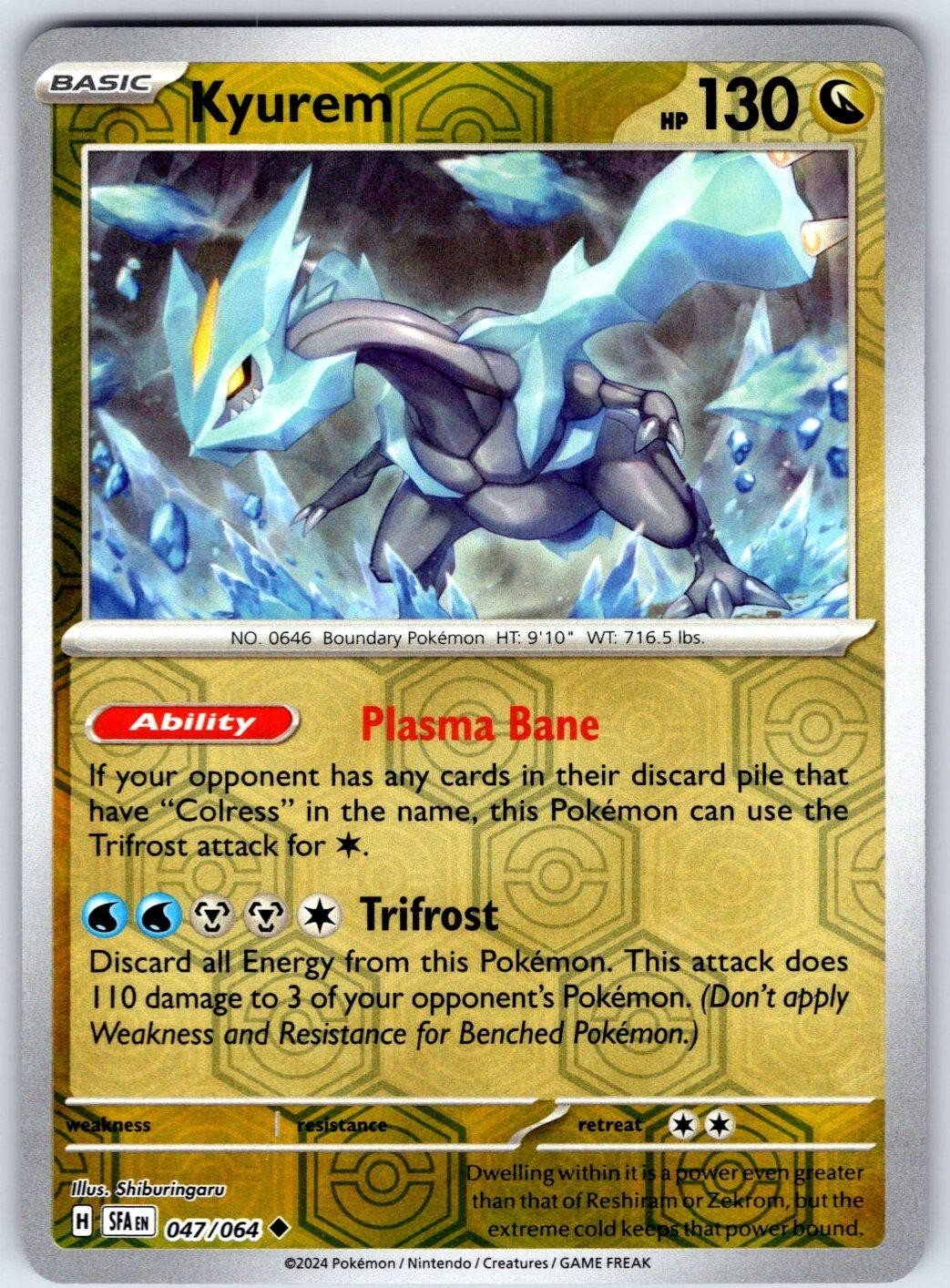 KYUREM – Pokemon – Shiburingaru 047/064 Shrouded Fable – Reverse Holo NM/M