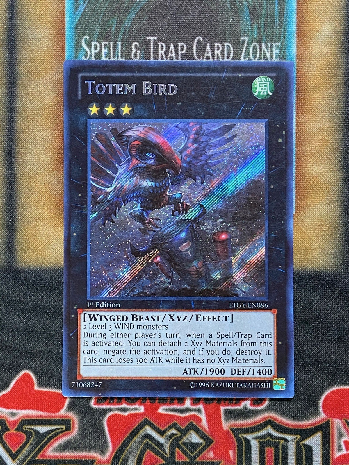 Yugioh Totem Bird LTGY-EN086 Secret Rare 1st Ed LP