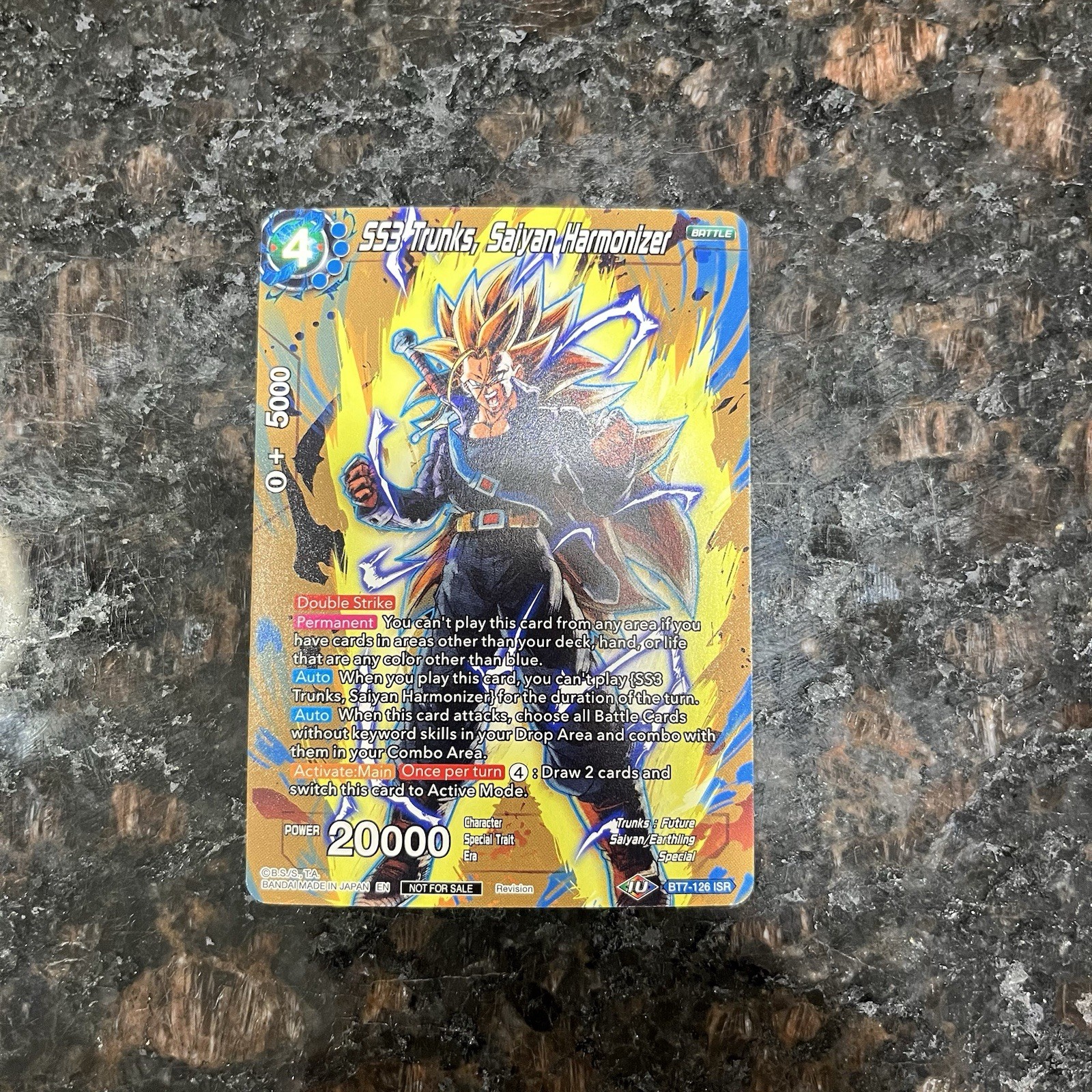 SS3 Trunks Saiyan Harmonizer BT7-126 Non Foil Dragon Ball Super Card Game | NM