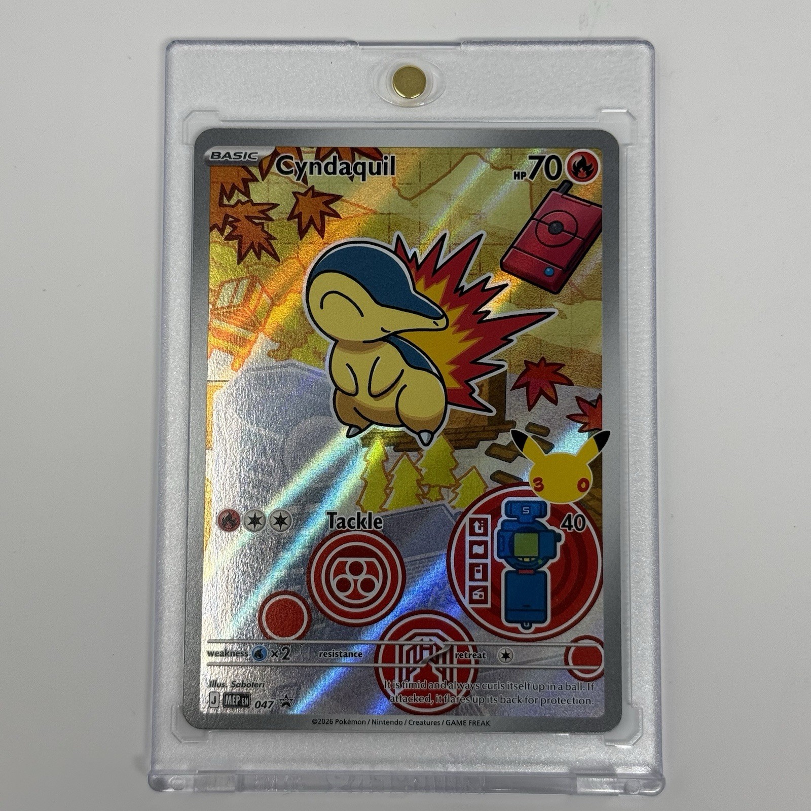Cyndaquil Pokemon Card (First Partner Series 2 Promo 047)
