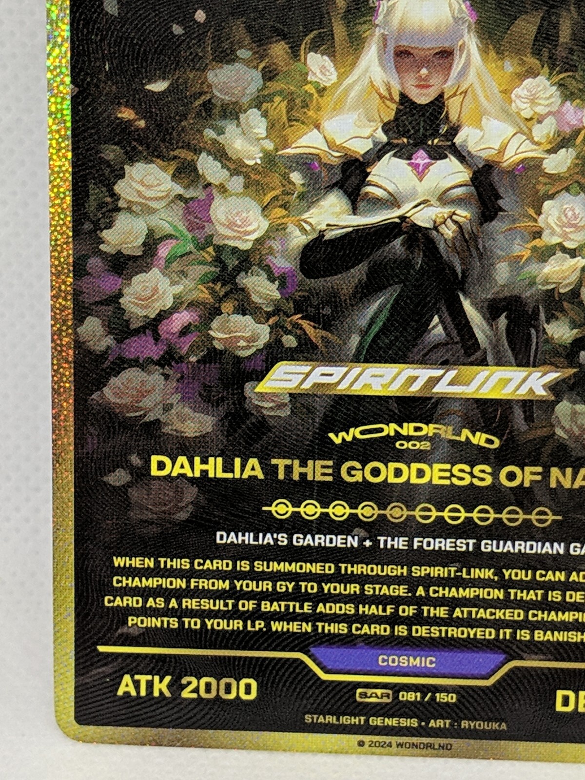 Wondrlnd TCG Starlight Genesis Dahlia The Goddess Of Nature SAR 081/150