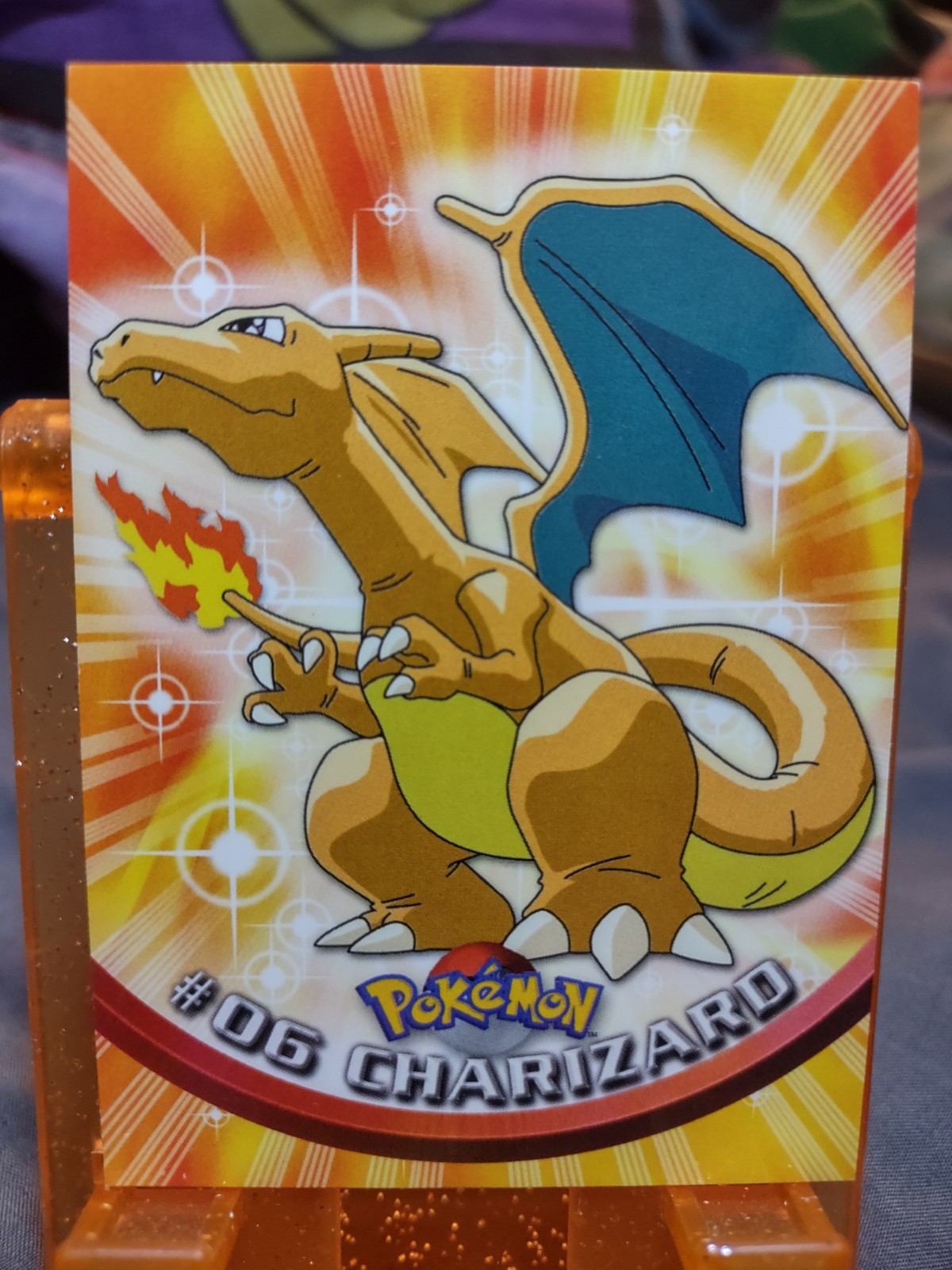 Topps Pokemon TCG Charizard #06 TV Animation Edition Non Holo Rare Fire Eng 1999