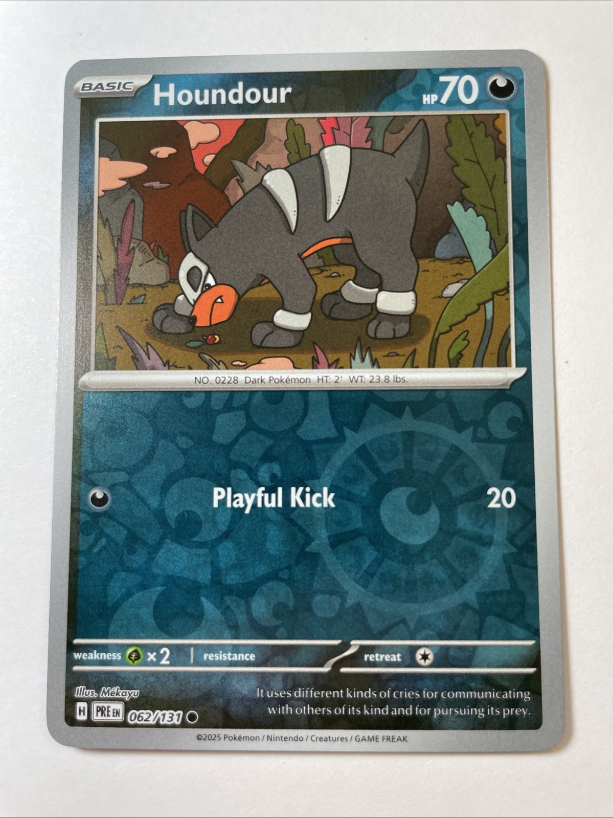 Houndour 062/131 – Sv: Prismatic Evolutions Reverse Holo (NM)