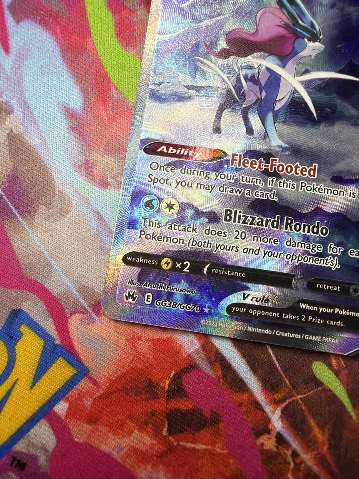 Suicune V GG38/GG70 Crown Zenith: Galarian Gallery Holo