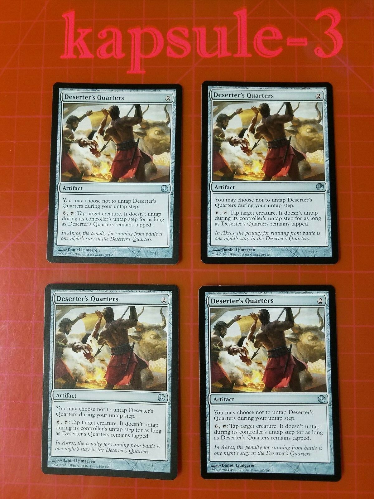 4x Deserter’s Quarters | Journey into Nyx | MTG Magic Cards