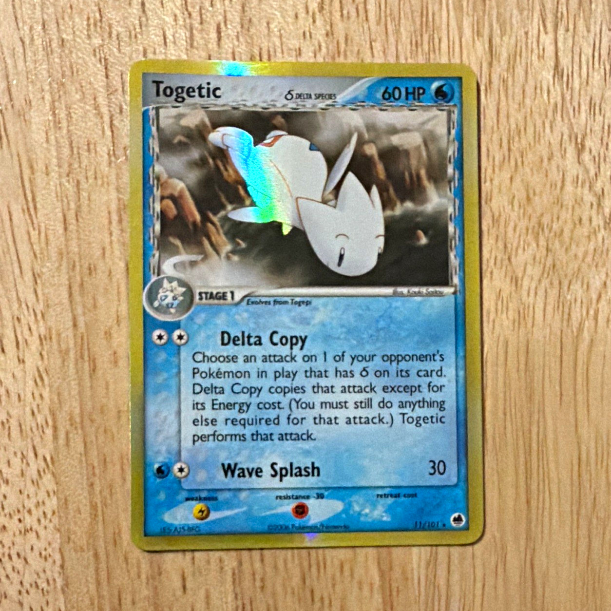 Togetic 11/101 EX Dragon Frontiers Delta Species Holo Rare LP